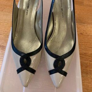 Bezh and Black Sandals